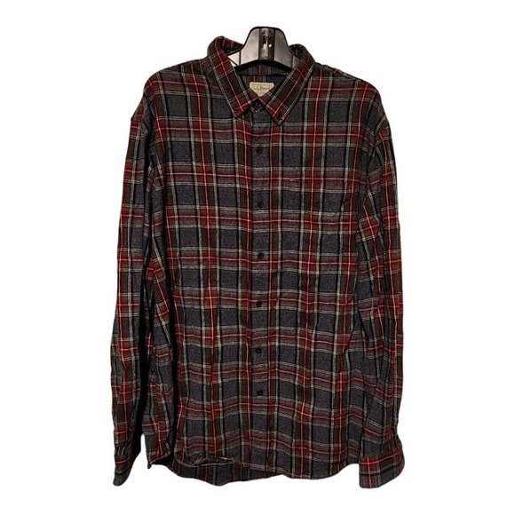 L.L. Bean Men's Flannel Shirt Size XL Regular Slightly Fitted Button Down - Picture 7 of 9
